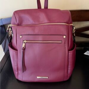 NEW - Poppy & Peonies - Berry Backpack with Gold Hardware